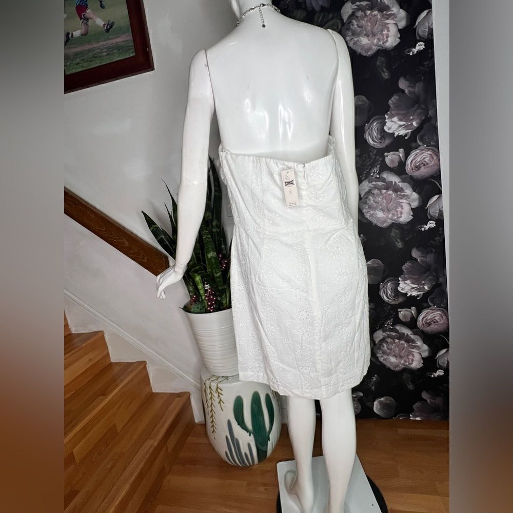 Anthropologie HUTCH Eyelet Bow-Tie Mini Dress - Picture 7 of 7